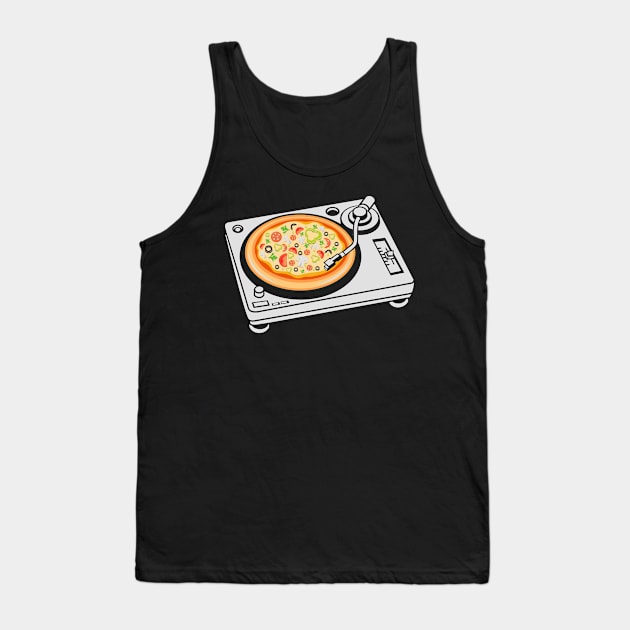 Pizza DJ Tank Top by drewbacca